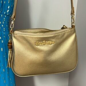 Lilly Pulitzer Gold Crossbody Bag